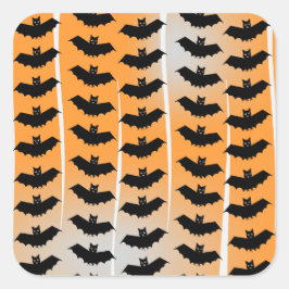 Halloween Bats Pattern Vierkante Sticker