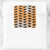 Halloween Bats Pattern Vierkante Sticker (Tas)