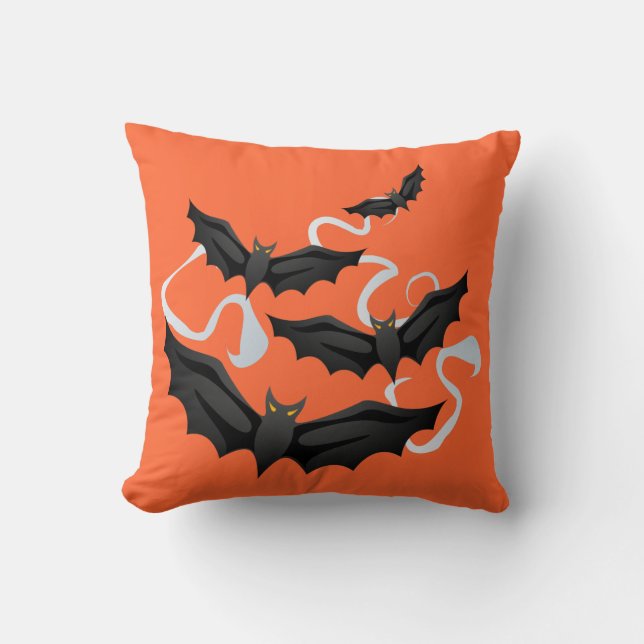 Halloween Bats Pillow Kussen (Voorkant)