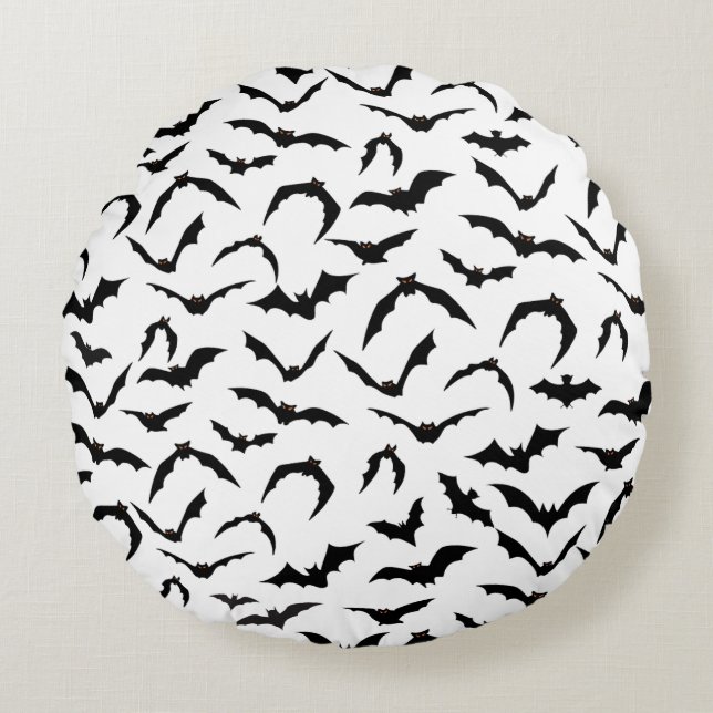Halloween Bats Pillow Rond Kussen (Voorkant)