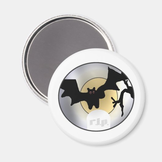 Halloween Bats RIP Magneet (Voorkant / Achterkant)