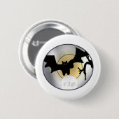 Halloween Bats RIP Ronde Button 5,7 Cm (Voorkant /achterkant)