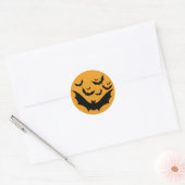 Halloween Bats Ronde Sticker (Envelop)