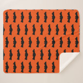 Halloween Bats Sherpa Deken (Voorkant (horizontaal))