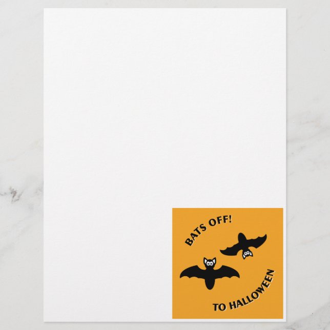 Halloween Bats Sinaasappel (Voorkant)