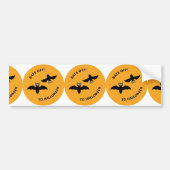 Halloween Bats Sinaasappel Bumpersticker (Voorkant)