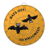Halloween Bats Sinaasappel Dartbord (Voorkant)