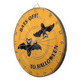 Halloween Bats Sinaasappel Dartbord (Voorkant Rechts)