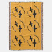 Halloween Bats Sinaasappel Deken (Voorkant Verticaal)