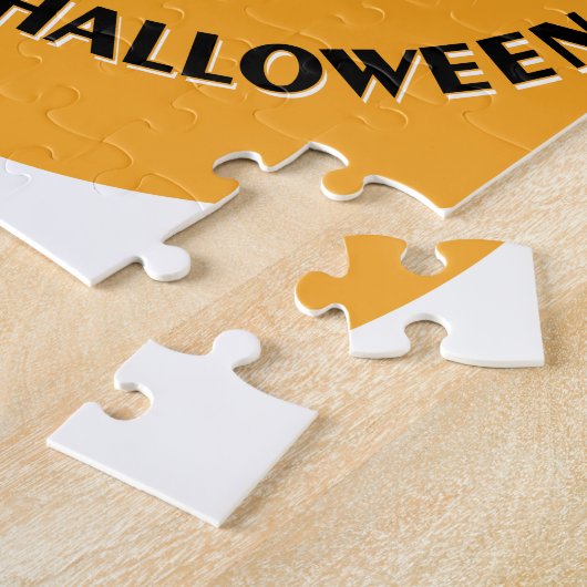 Halloween Bats Sinaasappel Legpuzzel (Zijkant)