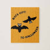 Halloween Bats Sinaasappel Legpuzzel (Verticaal)