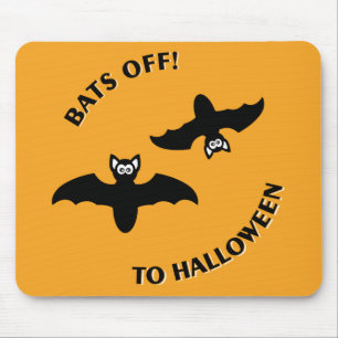 Halloween Bats Sinaasappel Muismat
