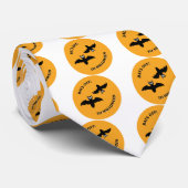 Halloween Bats Sinaasappel Stropdas (Opgerold)