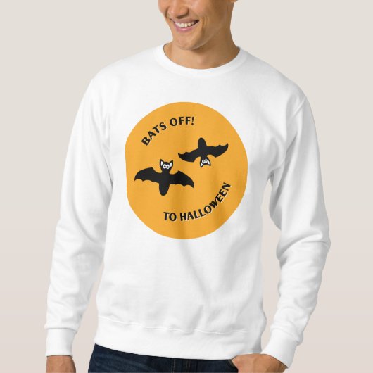 Halloween Bats Sinaasappel Trui (Voorkant)