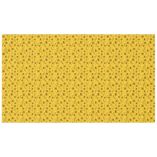 Halloween Bats Spiders Web op Large Yellow Tafelkleed (Voorkant (Horizontaal))