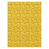 Halloween Bats Spiders Web op Small Yellow Tafelkleed (Voorkant)