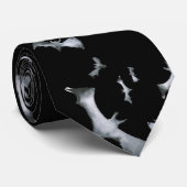 Halloween bats spooky patroon stropdas (Opgerold)