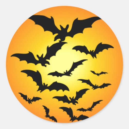 Halloween Bats Sticker (Voorkant)