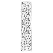 Halloween Bats Table Runner Korte Tafelloper (Voorkant)