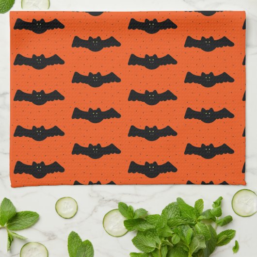 Halloween Bats Theedoek (Gevouwen)