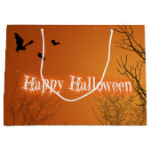 Halloween Bats & Trees - Large Gift Bag Large Cadeautasje (Voorkant)