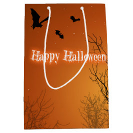 Halloween Bats & Trees - Medium Gift Bag Medium Cadeauzakje