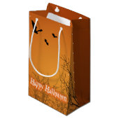 Halloween Bats & Trees - Small Gift Bag Klein Cadeauzakje (Voorkant Gekanteld)
