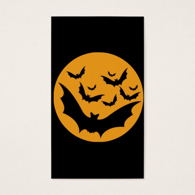 Halloween Bats Visitekaartjes (Voorkant)