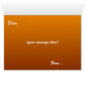 Halloween Bats Wenskaart (Binenzijde Horizontaal (Onderkant))