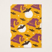 Halloween Bats Witch Petten die een DisplayCard ve Visitekaartje (Achterkant)