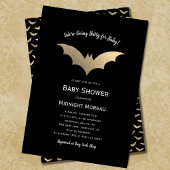 Halloween Bats Zwart Baby shower Kaart