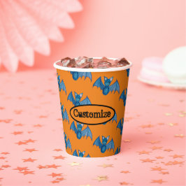 Halloween Batty Patroon Papier Cup Papieren Bekers