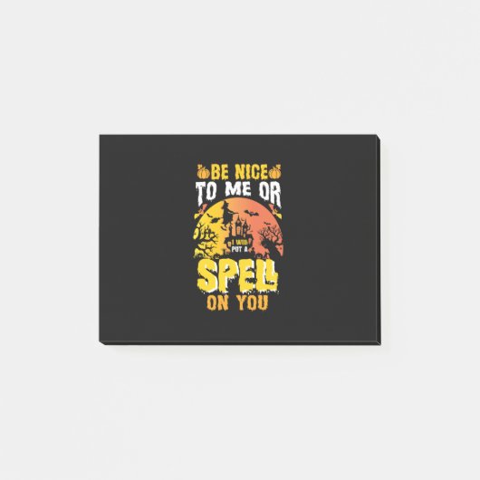 Halloween Be Nice To Me Birthday Post-it® Notes (Voorkant)