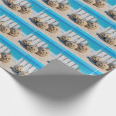 Halloween Beach Jack o' Lanterns  Cadeaupapier (Hoek)