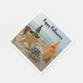 Halloween Beach Zeesterren Heksen Servet (Hoek)