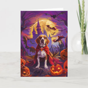 Halloween Beagle Dog Pumpkins eng Kaart