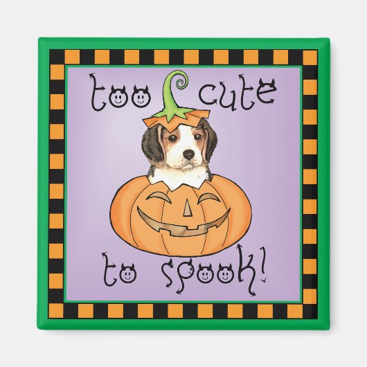 Halloween Beagle Magneet (Voorkant)