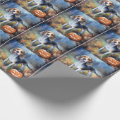 Halloween Beagle met pompoenen eng Cadeaupapier (Hoek)
