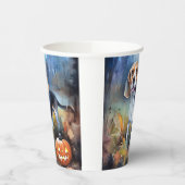 Halloween Beagle met pompoenen eng Papieren Bekers (Links)
