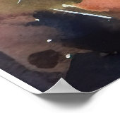 Halloween Beagle met pompoenen eng Poster (Hoek)