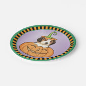 Halloween Beagle Papieren Bordje (Gekanteld)