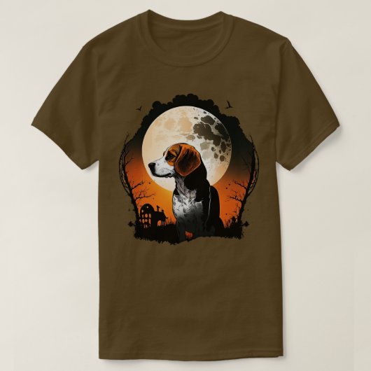Halloween Beagle T-shirt (Design voorkant)