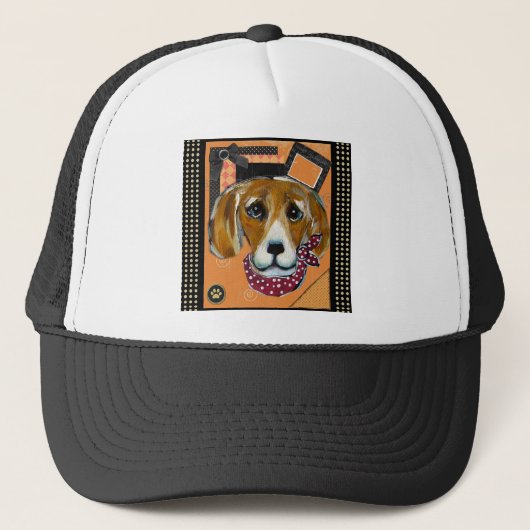 HALLOWEEN BEAGLE TRUCKER PET (Voorkant)