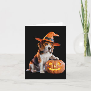 Halloween Beagle voor Hondenliefhebbers Charmant K Kaart