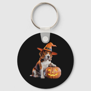 Halloween Beagle voor Hondenliefhebbers Charmant K Sleutelhanger