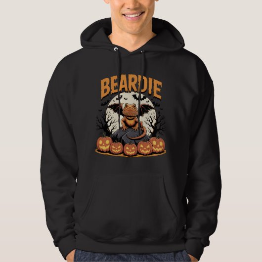 Halloween Bearded Dragon Art Hoodie (Voorkant)