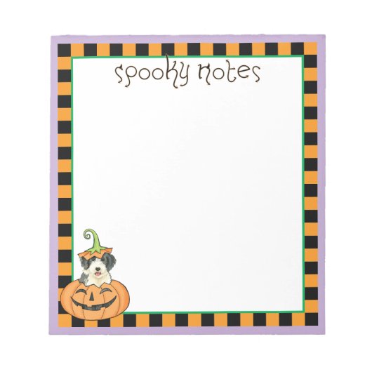 Halloween Beardie Notitieblok (Voorkant)
