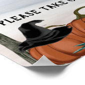 Halloween Bedankt voor koming, halloween party Poster (Hoek)