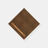 Halloween Bedrukte Victoriaanse Oranje Zwarte Dama Servet (Hoek)