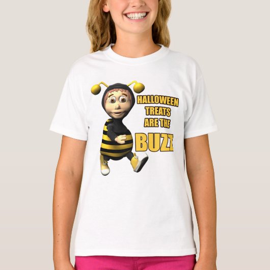 Halloween Bee Buzz T-shirts (Voorkant)